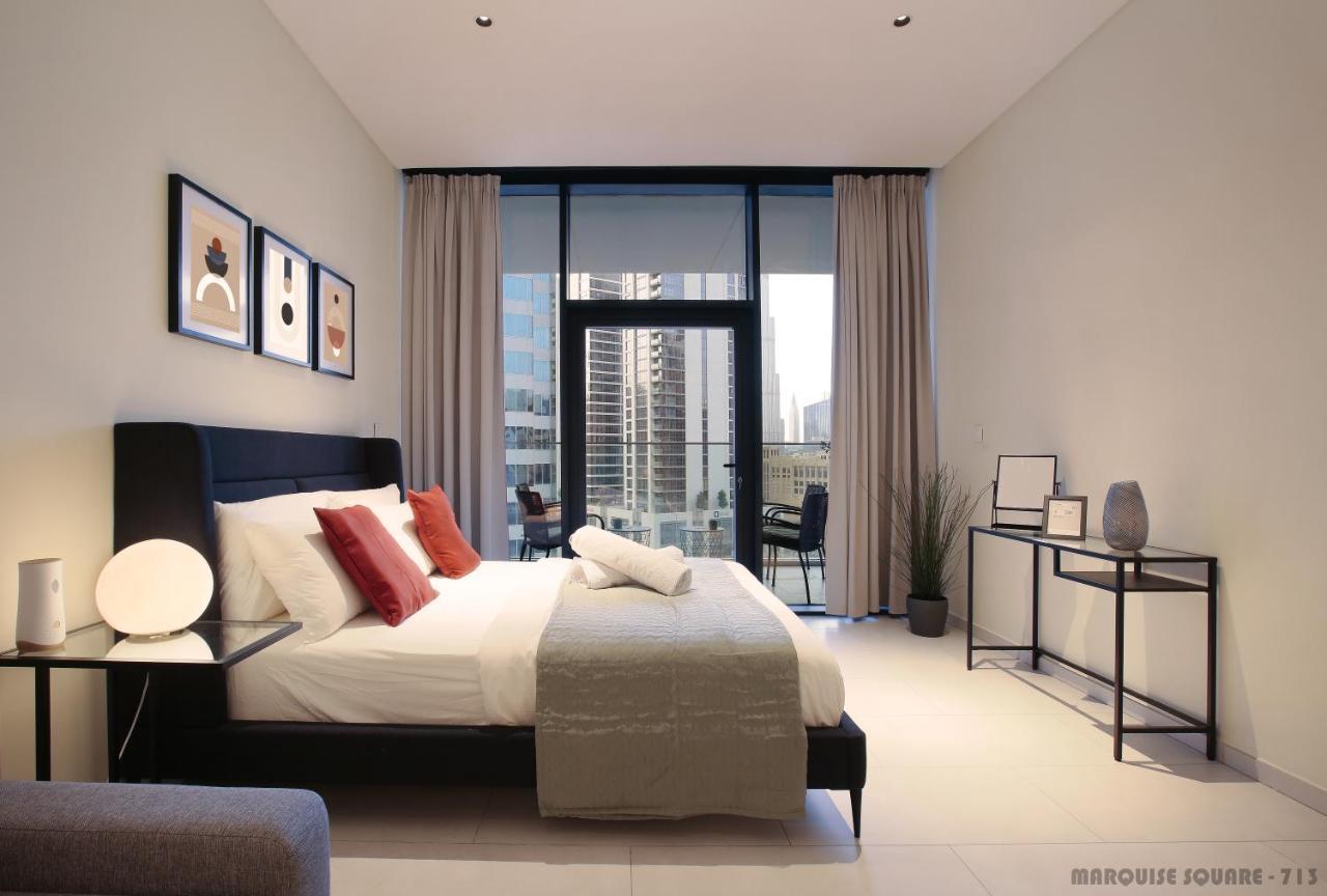 Luxury Studios With Burj Khalifa Or Canal View In Downtown - Marquise Square Tower 迪拜 外观 照片