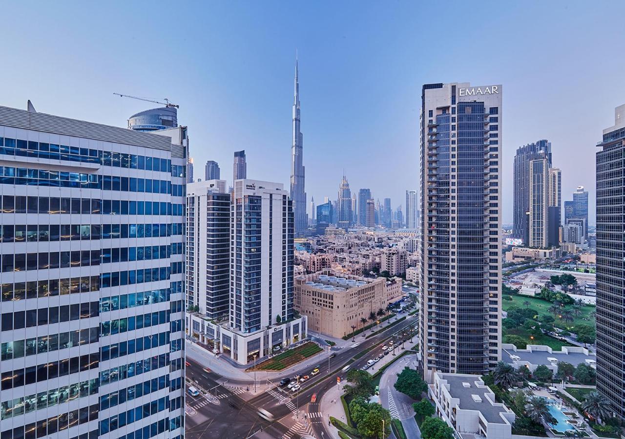 Luxury Studios With Burj Khalifa Or Canal View In Downtown - Marquise Square Tower 迪拜 外观 照片